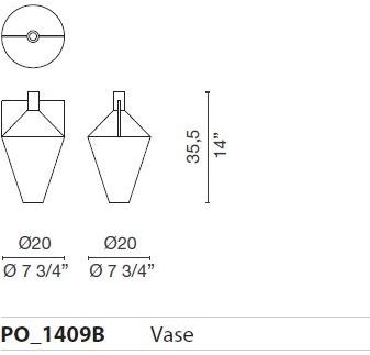 Cappellini Ваза из черного керамогранита sun-id-1482133 - Вид №4