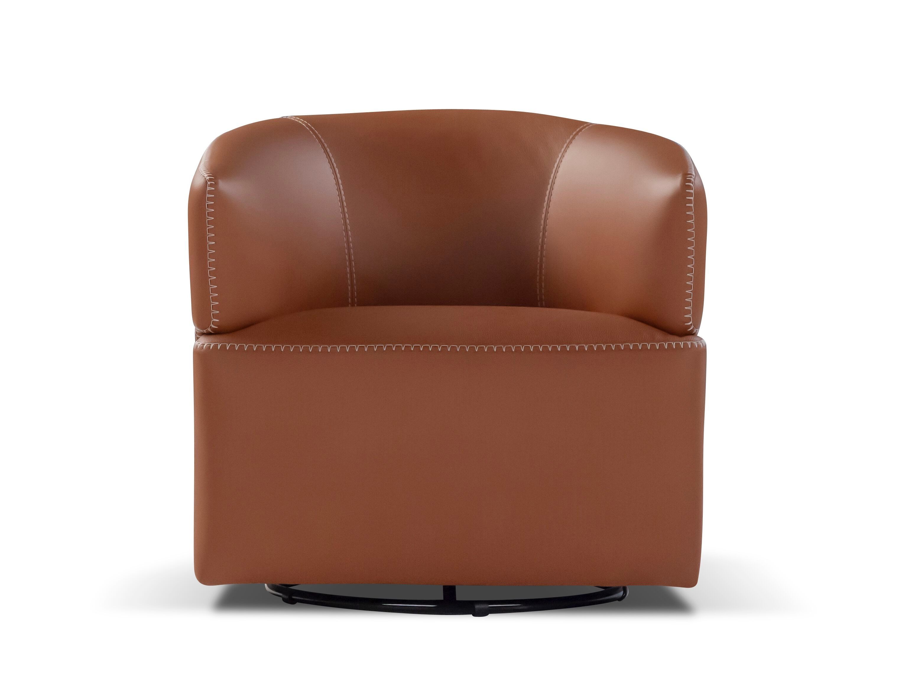 Кожаное вращающееся кресло Calia Italia премиум ARCH-00147474