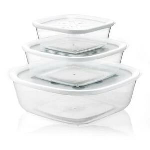 Набор из 3-х контейнеров Forme Casa белый