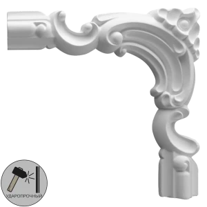 Угловой элемент полиуретан Decomaster 97010-6 белый 40 мм 2 шт