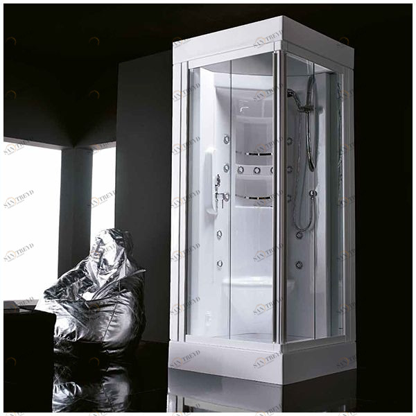 Душевая кабина Gruppo treesse Acquazzurra 80 STB-B7567D белая с баней и гидромассажем угловая правая STBB7567D