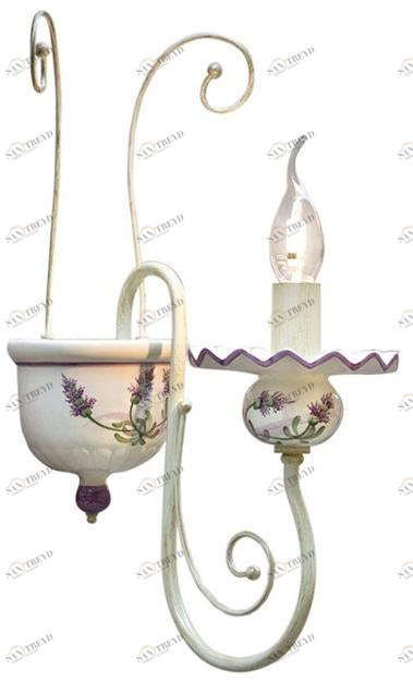 FERROLUCE Настенный светильник из керамики и металла с фиксированным кронштейном Sanremo C411 - c413