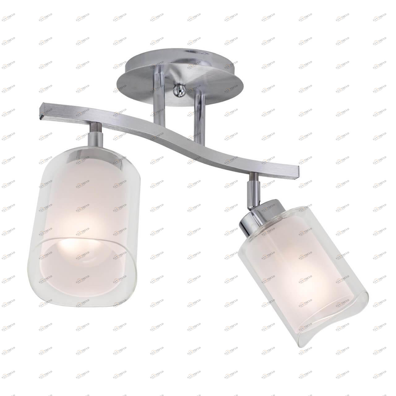 Спот потолочный на 2 лампы белый "Аэлита" CL169121 CITILUX АЭЛИТА 00-3927093 Белый;серебро 
