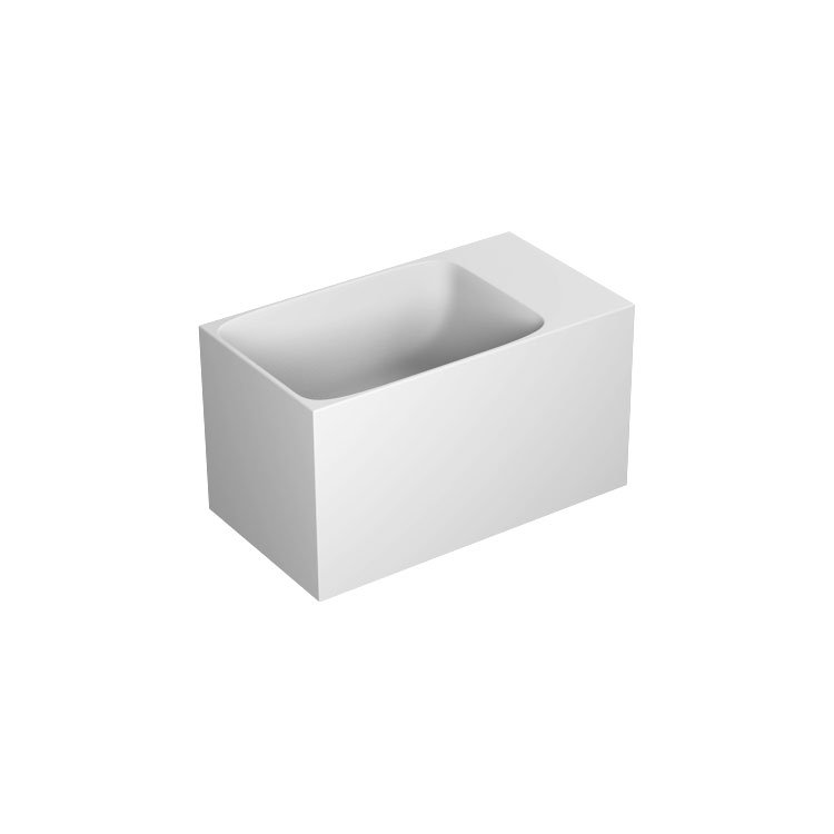 Calco Подвесная раковина настенная прямоугольная Antoniolupi  белая 