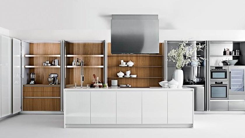 Elmar Модульная кухня из дерева и верхней части hi-macs® Easy sun-id-1421190 - Вид №2