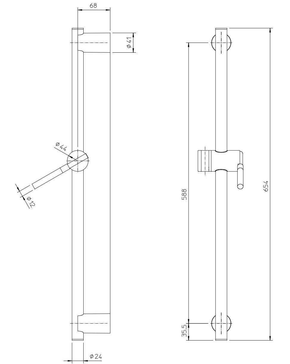 ZAZZERI Хромированная направляющая с ручным душем Da-da sun-id-1368950 - Вид №1