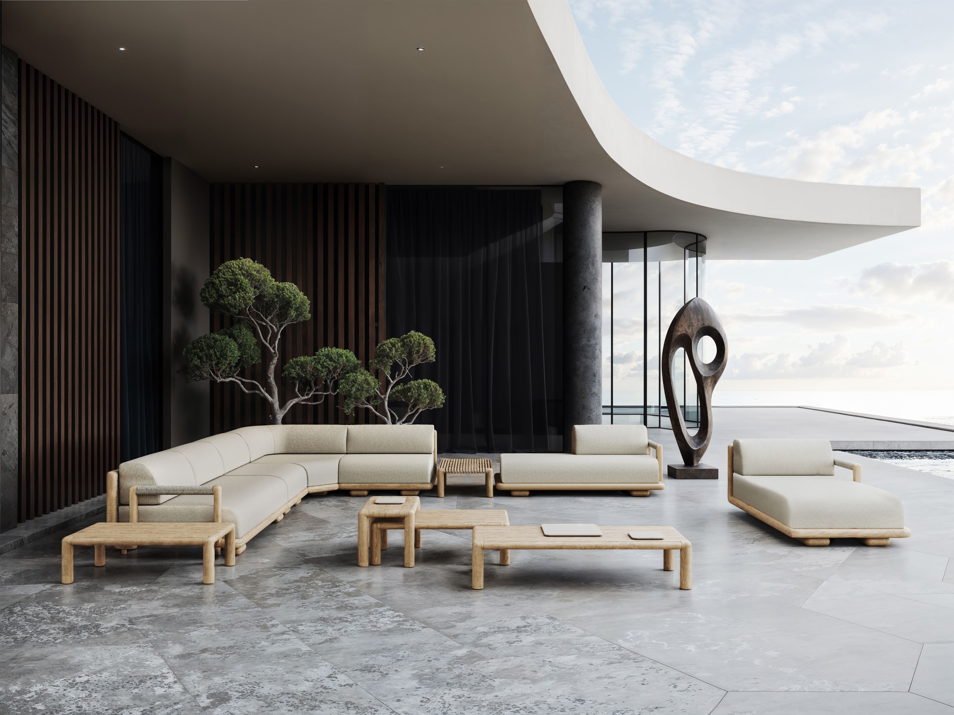 Угловое садовое кресло из ткани SNOC Caleo ARCH-00103350 - Вид №2