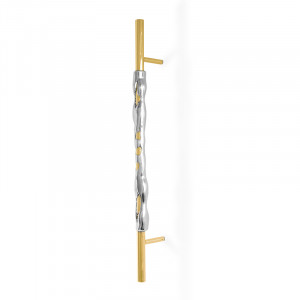 CM3031 PullCast Дверные тяги ROMAN Полированная латунь и полированный алюминий