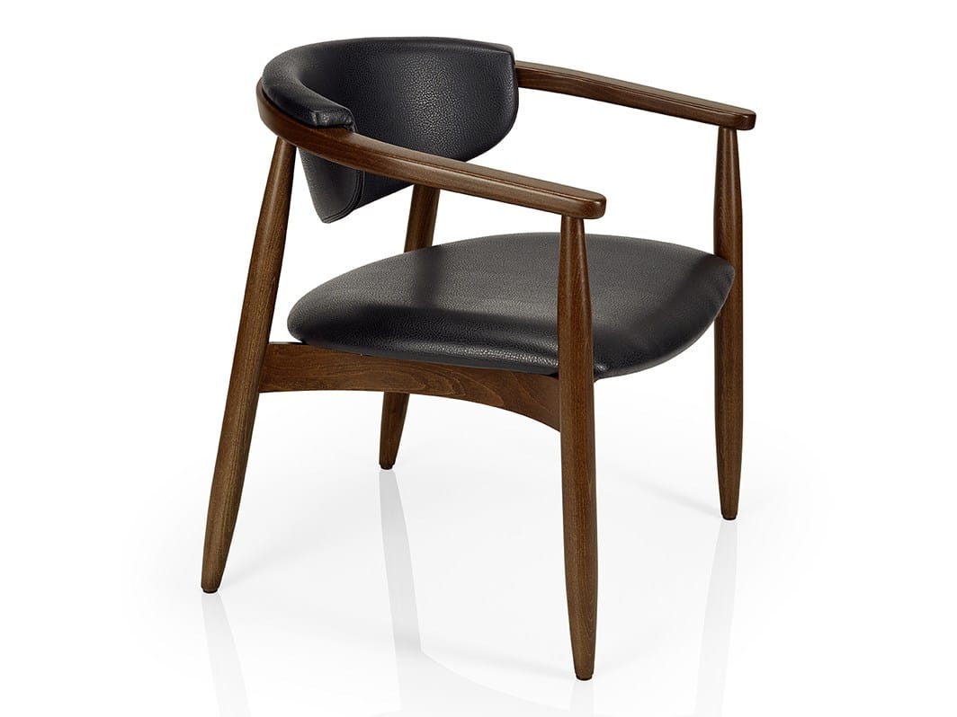 Кожаный стул ресторана с подлокотниками More Contract Joanna ARCH-00065415