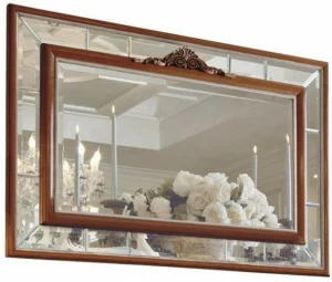 Martini Interiors Прямоугольное зеркало из вишневого дерева с настенной рамой Emozioni