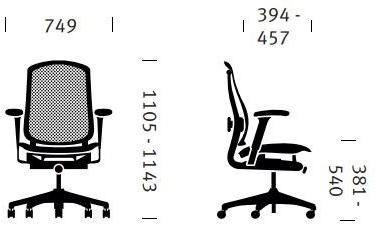 Herman Miller Офисное кресло с 5 спицами на колесиках Celle sun-id-1496688 - Вид №5