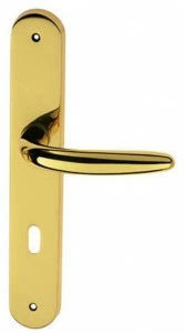 Pasini Ручка из латуни на пластине с накладкой Lucy 2800