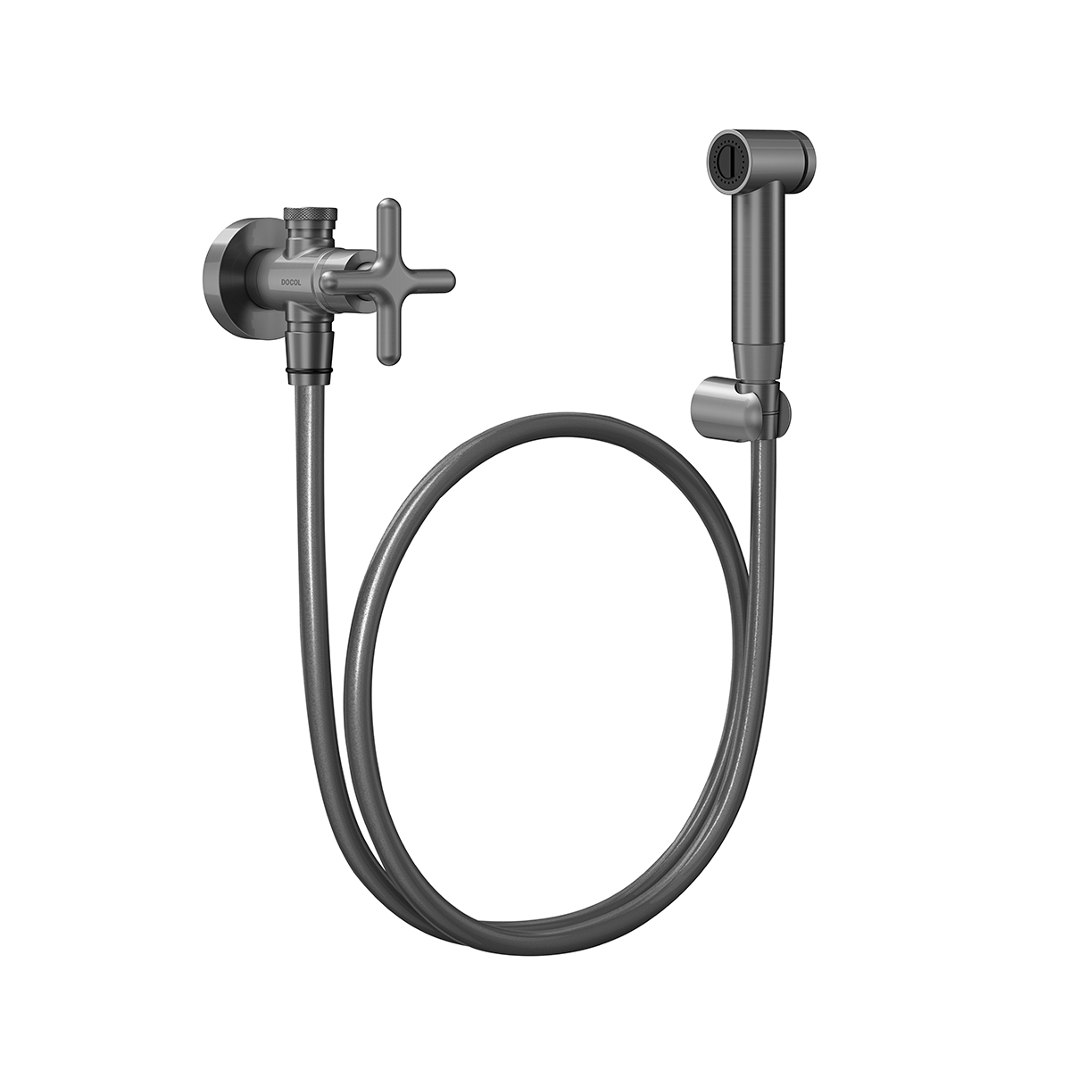 00921170 Гигиенический душ с оформлением и матовым графитовым отводом Docol LISS 