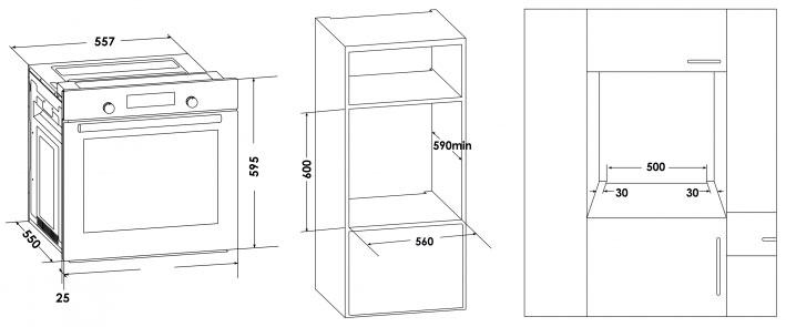 8147683 Электрический духовой шкаф Schaub Lorenz SLB EW6313 белый STDN-0000065 - Вид №10