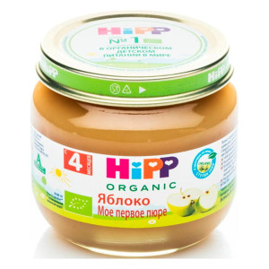 Фруктовое пюре Яблоко с 4 месяцев мое первое пюре HiPP 80 г