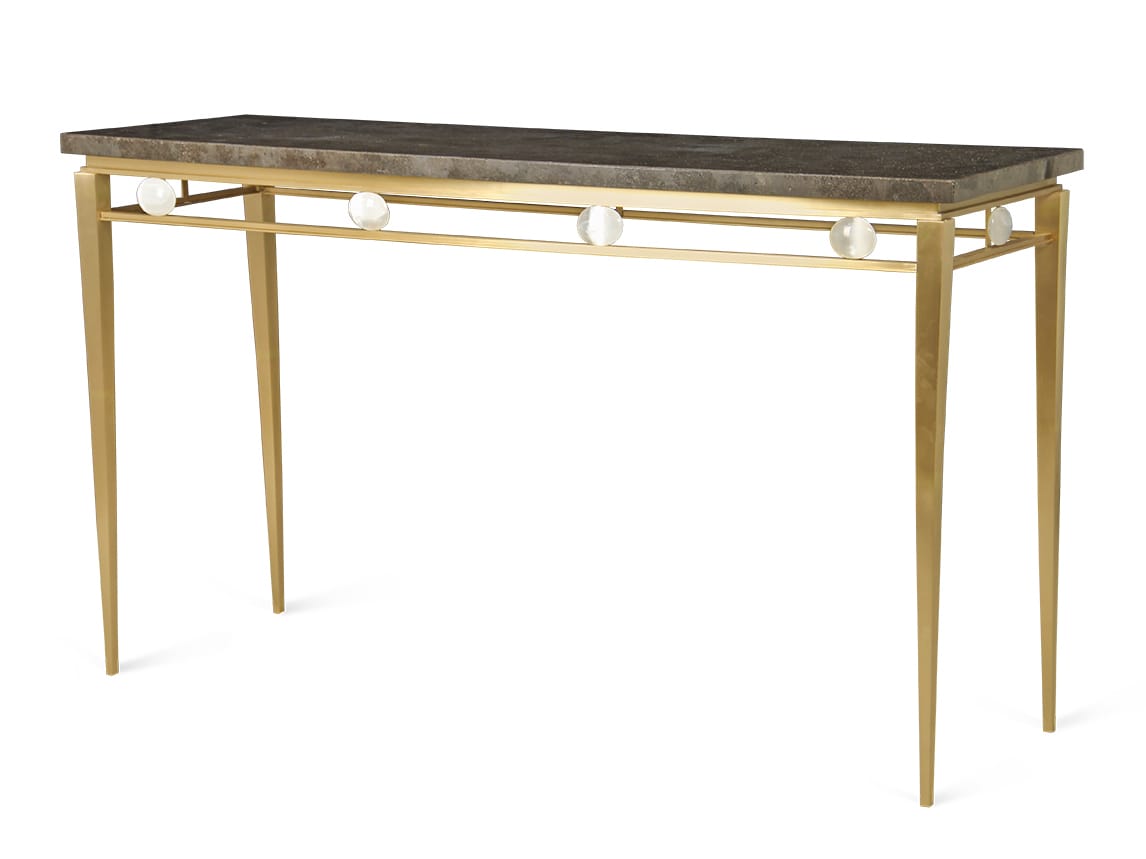 Прямоугольная консоль из латуни и мрамора JOSÉ LEITE DE CASTRO Wintour ARCH-00086338 - Вид №1