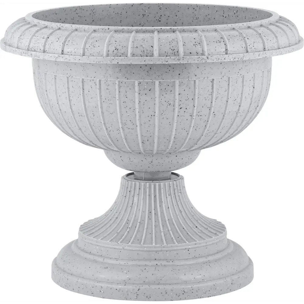 INGREEN Вазон на ножке для цветов и растений в стиле светлый камень 89359543