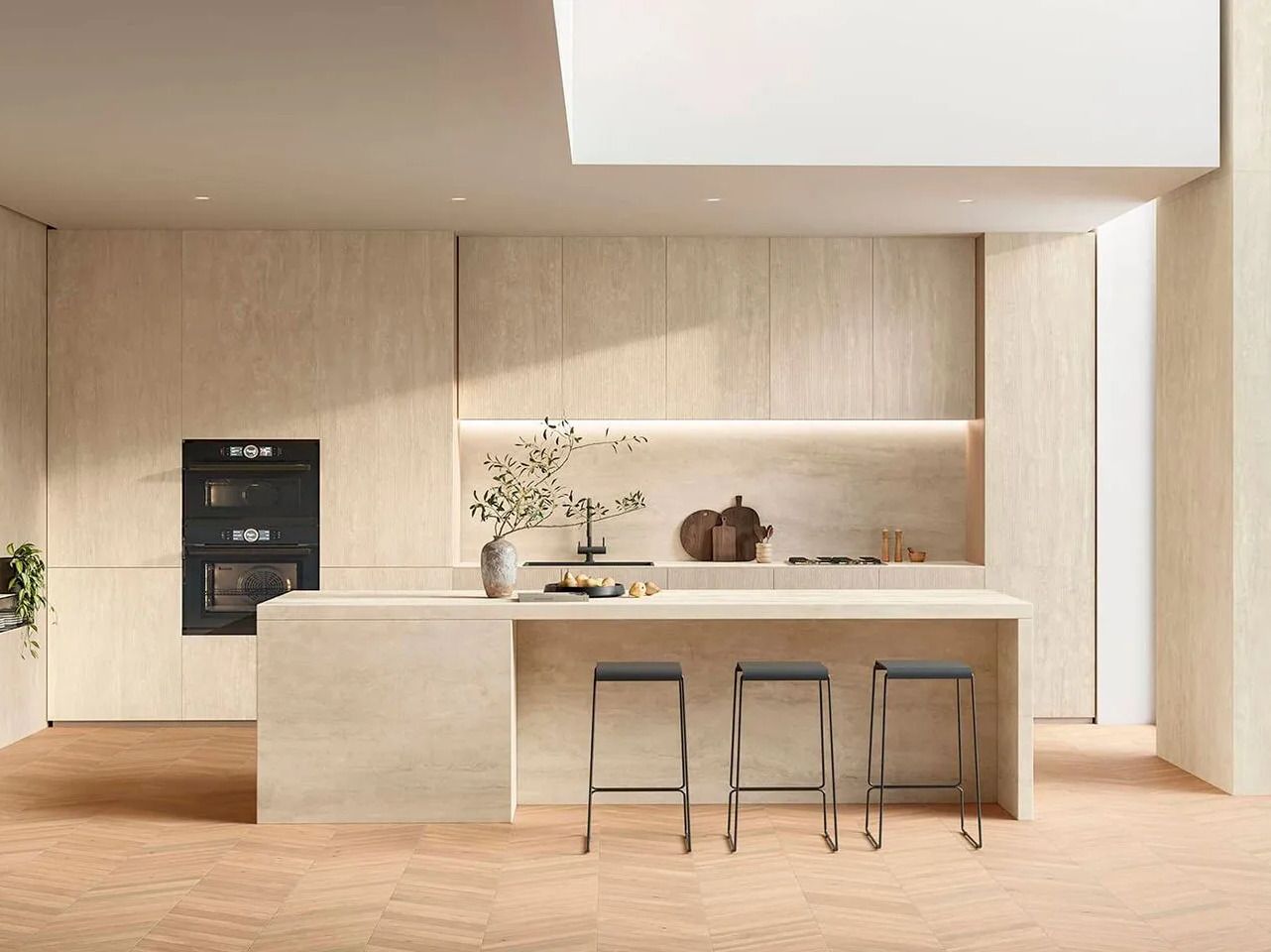 Керамогранит с мраморным эффектом Atlas Plan TRAVERTINO NAVONA WHITE ARCH-00019854