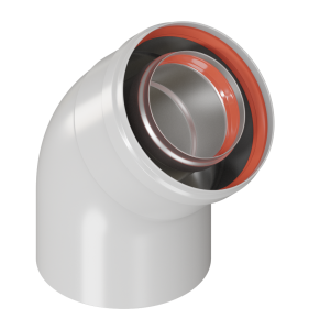 Колено дымохода KRATS 45° CW-45-01 для соединения труб 84877160