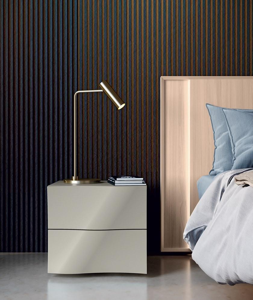 Febal Casa Лаковая прикроватная тумба с ящиками Antibes sun-id-1425540 - Вид №2