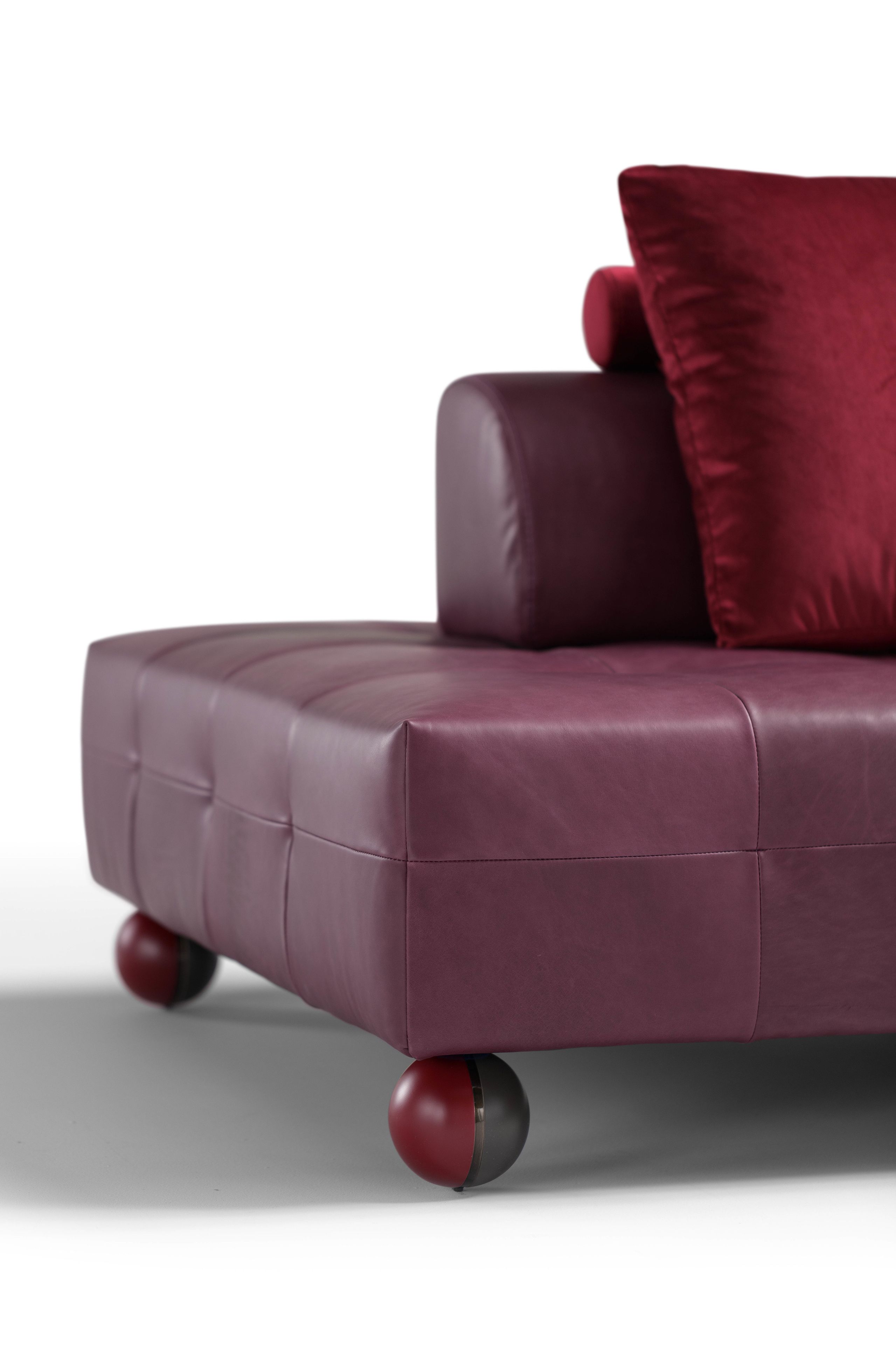 Кожаный угловой диван capitonné Egoitaliano l'ego ARCH-00123834 - Вид №2