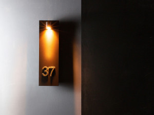 Стальная светодиодная наружная настенная лампа