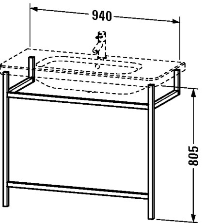 DS989307676 DuraStyle Мебельные аксессуары - полотенцедержатель Европейский дуб, цельный Duravit - Вид №1