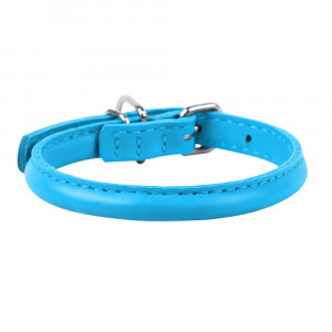 ПР0047205 Ошейник для собак Glamour круглый для длинношерстных собак 8мм, 20-25см синий COLLAR