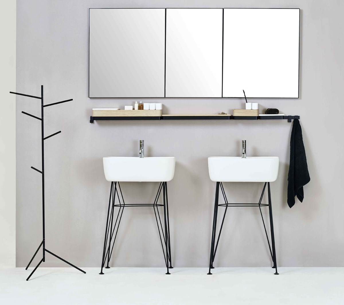 Ex.T ROW 105B Многофункциональный двойной черный рельс с принадлежностями EXROW105B/BI  - Вид №2