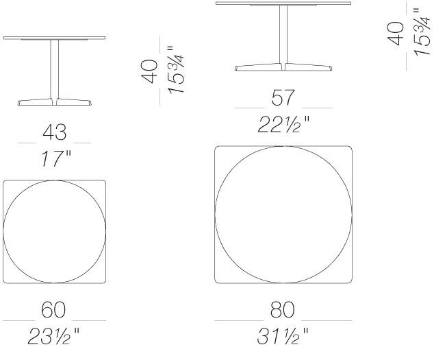 Lapalma Круглый садовый столик Auki outdoor sun-id-1411487 - Вид №5