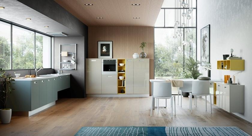CREO Kitchens Линейная кухня со встроенными ручками sun-id-1401392 - Вид №1