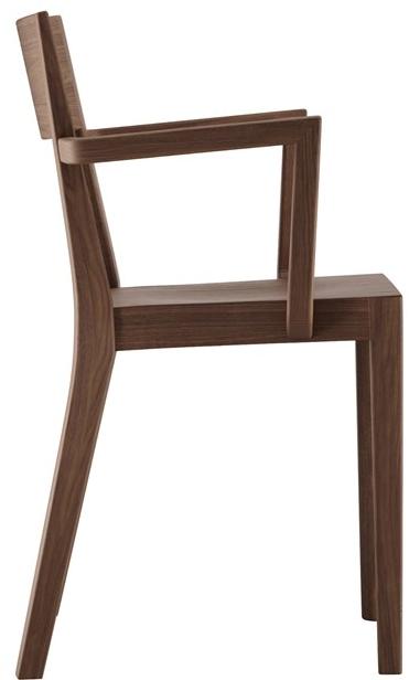 horgenglarus Штабелируемый стул из массива дерева с подлокотниками Miro 6-400a - Вид №3
