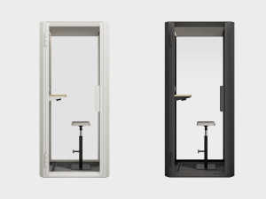 Одноместная акустическая офисная кабина со встроенным освещением