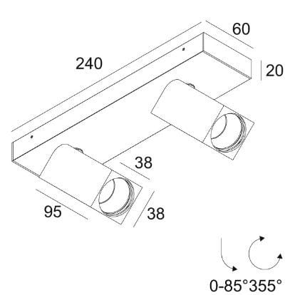 Несколько потолочных светодиодных прожекторов Deltalight Octav ARCH-00081675 - Вид №2