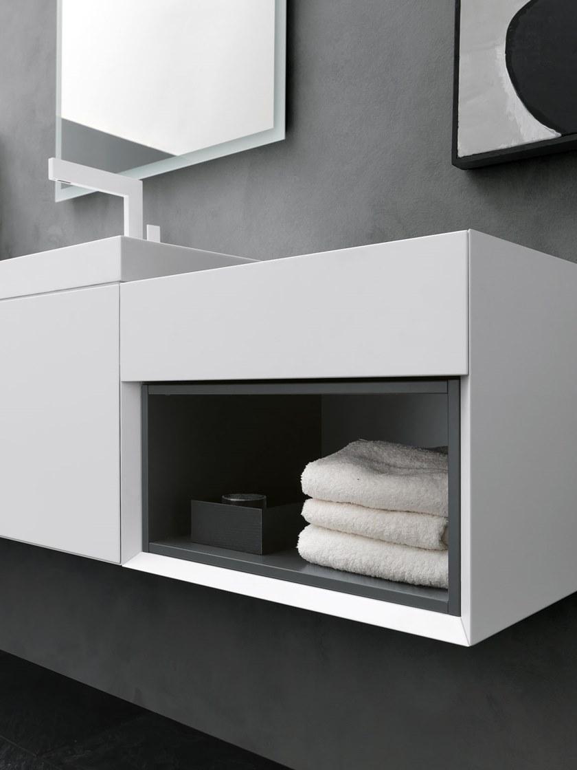 Archeda Тумба под умывальник из лакированной древесины с зеркалом Quaranta5 sun-id-1363302 - Вид №4