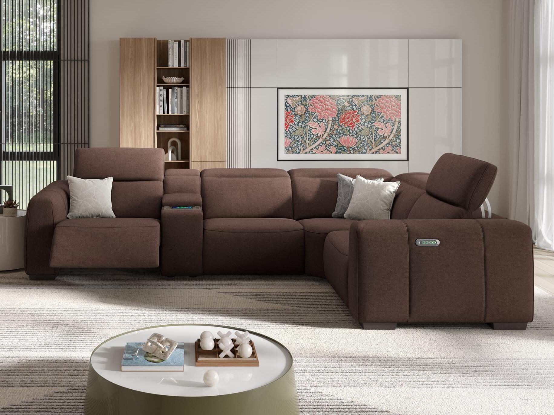 Угловой диван из ткани Sofanella тысячный ARCH-00053593 - Вид №5