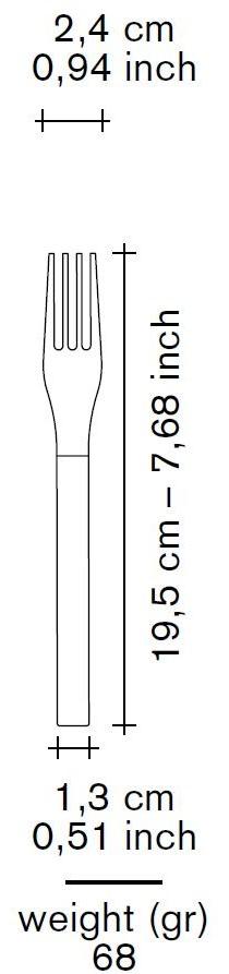 valerie_objects Вилка из нержавеющей стали  V8017015/b/c/m  - Вид №6