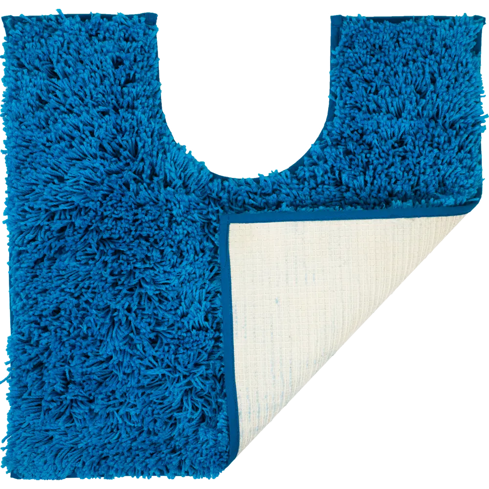 Коврик для туалета Sensea Twist, 55х55 см, микрофибра, цвет синий 15137325 STLM-2044050 - Вид №2