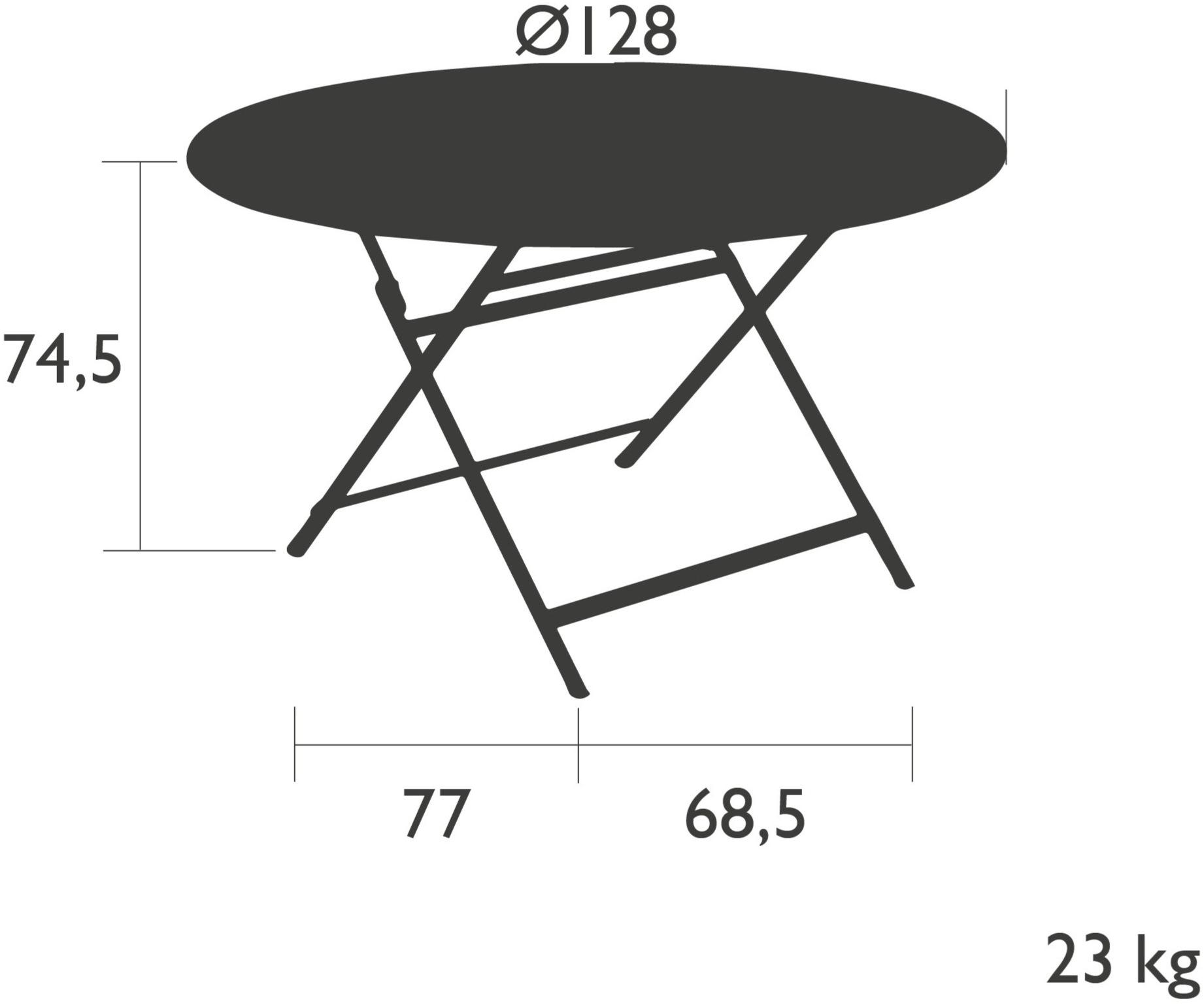 Fermob Садовый стол из стали Caractère 5932 CARACTERE - Вид №1