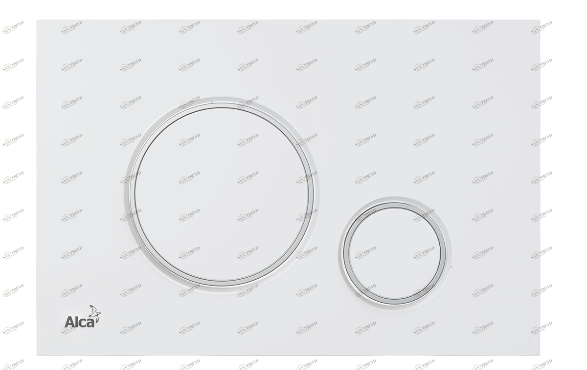 Кнопка управления для скрытых систем инсталляции, белый/xром-глянец ALCAPLAST M776