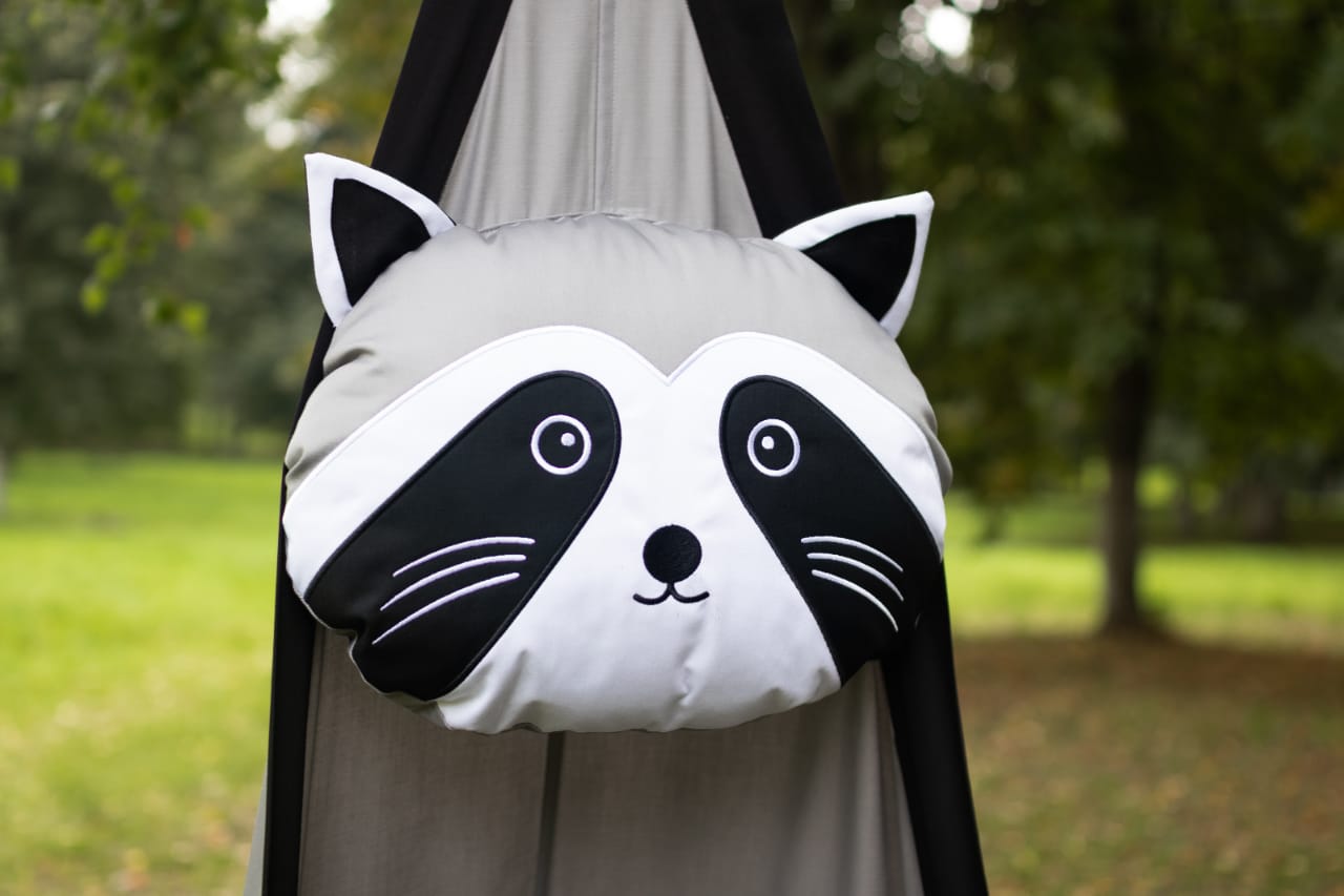 Подвесное кресло-кокон "Енот" ПОКАЧАЙКА  00-3831141 Серый Santreyd  - Вид №2