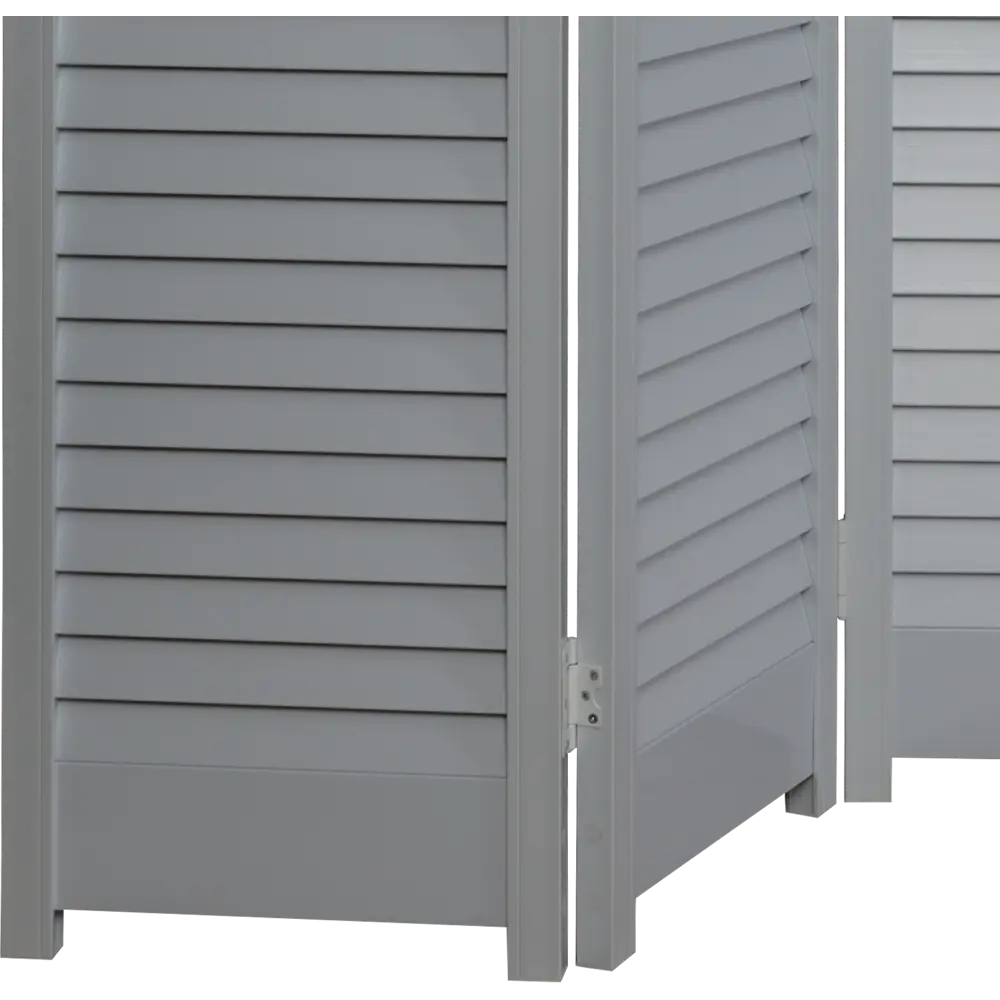 Ширма-перегородка РСП с жалюзийными створками ПВХ серого цвета 1.6x1.6 м 83577904 STLM-0042073 - Вид №3