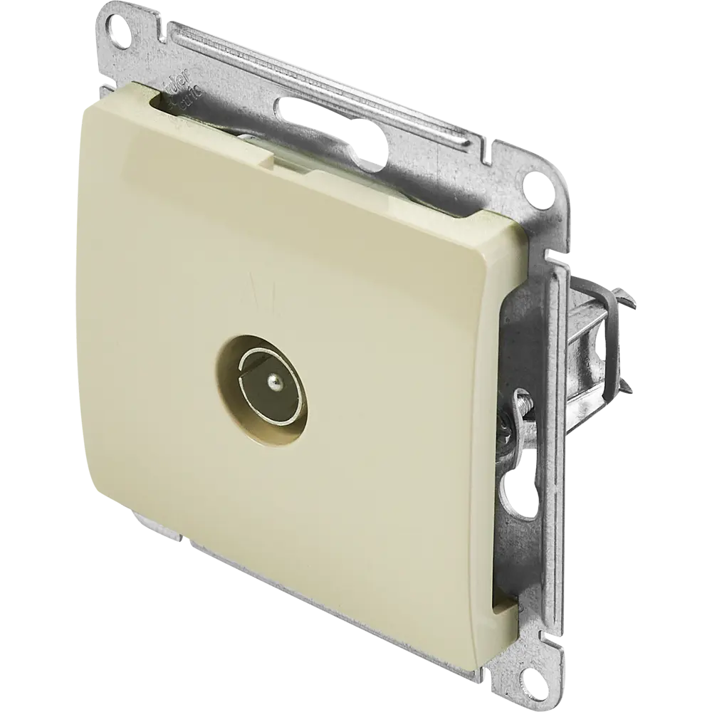 Встраиваемая ТВ-розетка Schneider Electric Glossa для антенного подключения 86710147 STLM-0070769 - Вид №1