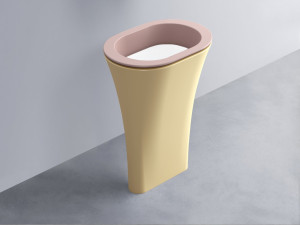 AMLA65-CP+AMPILO-BL+AMCOLO-CN Раковина Amedeo Ovale отдельностоящая cielo Enjoy + Amedeo