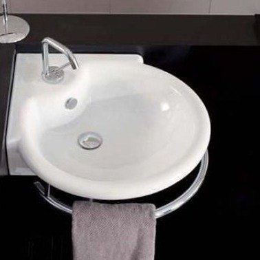 43165 Подвесная раковина настенная овальная Ceramica Hidra  белая  - Вид №1