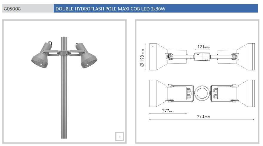 PUK Светодиодный уличный фонарь из литого под давлением алюминия Hydroflash sun-id-1513337 - Вид №28