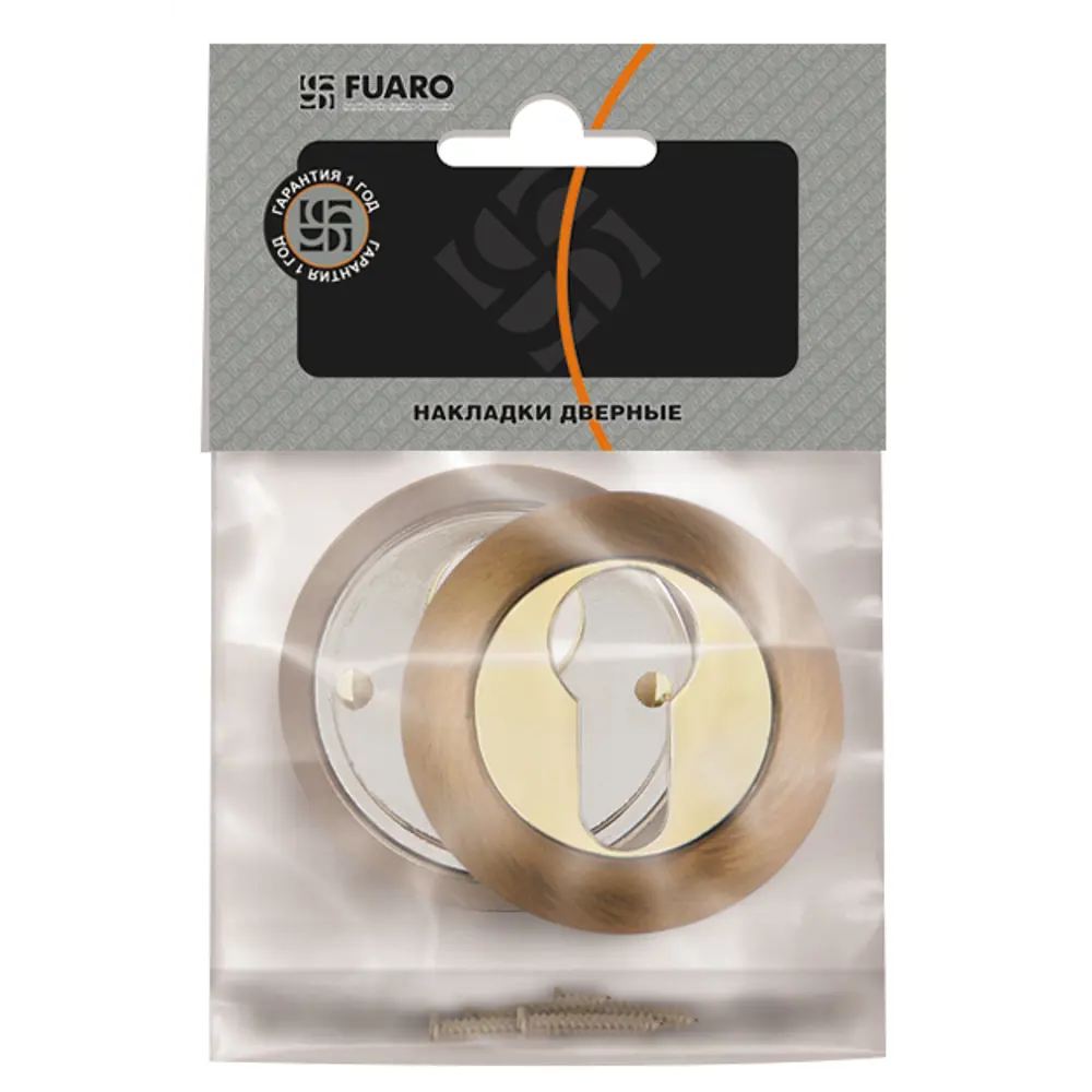 Накладка под цилиндр RM ABG-6 цвет бронза 2 шт FUARO STLM-2175046 - Вид №3