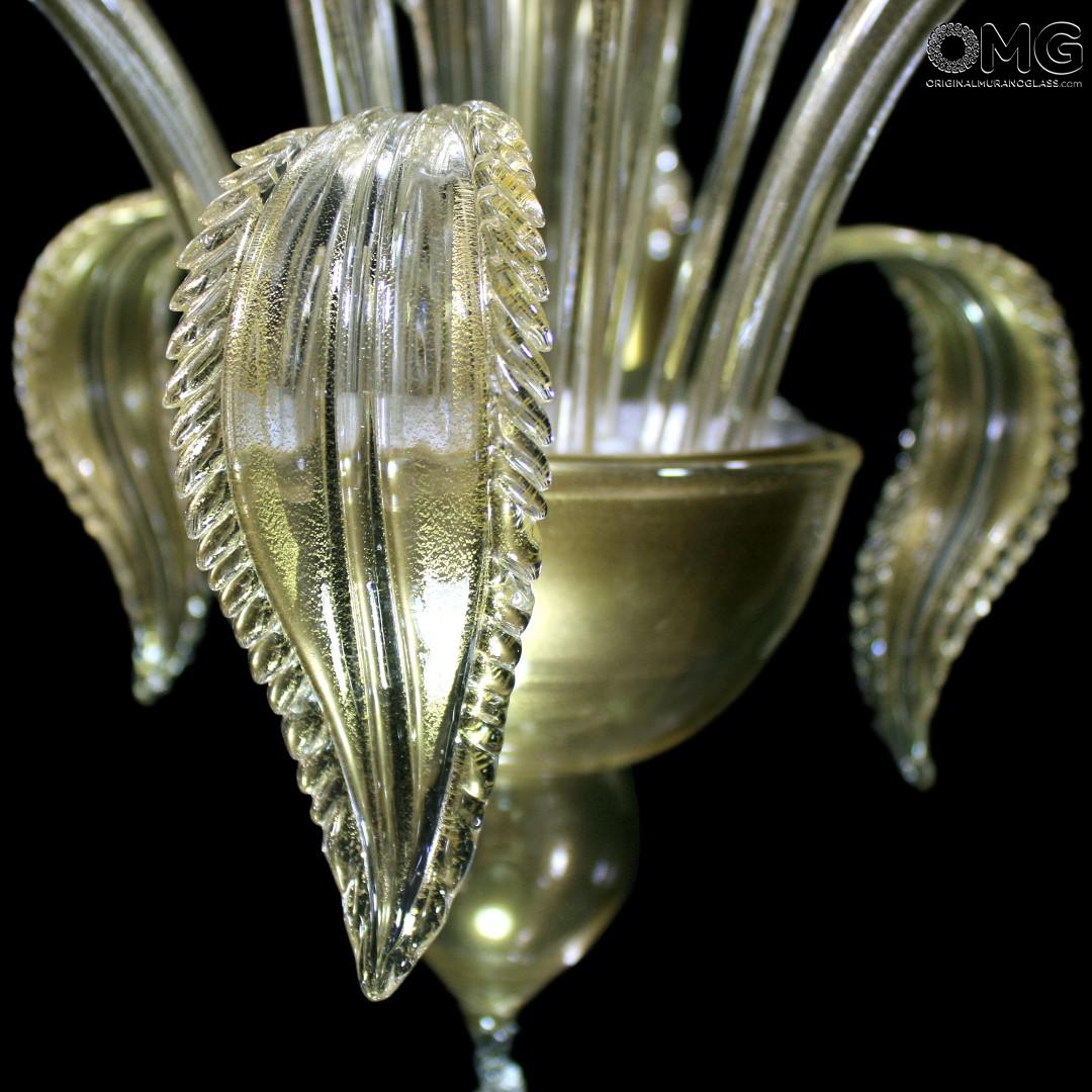 1105 ORIGINALMURANOGLASS Люстра Золотая Адриатика - Акватик - Муранское стекло OMG  см  - Вид №1