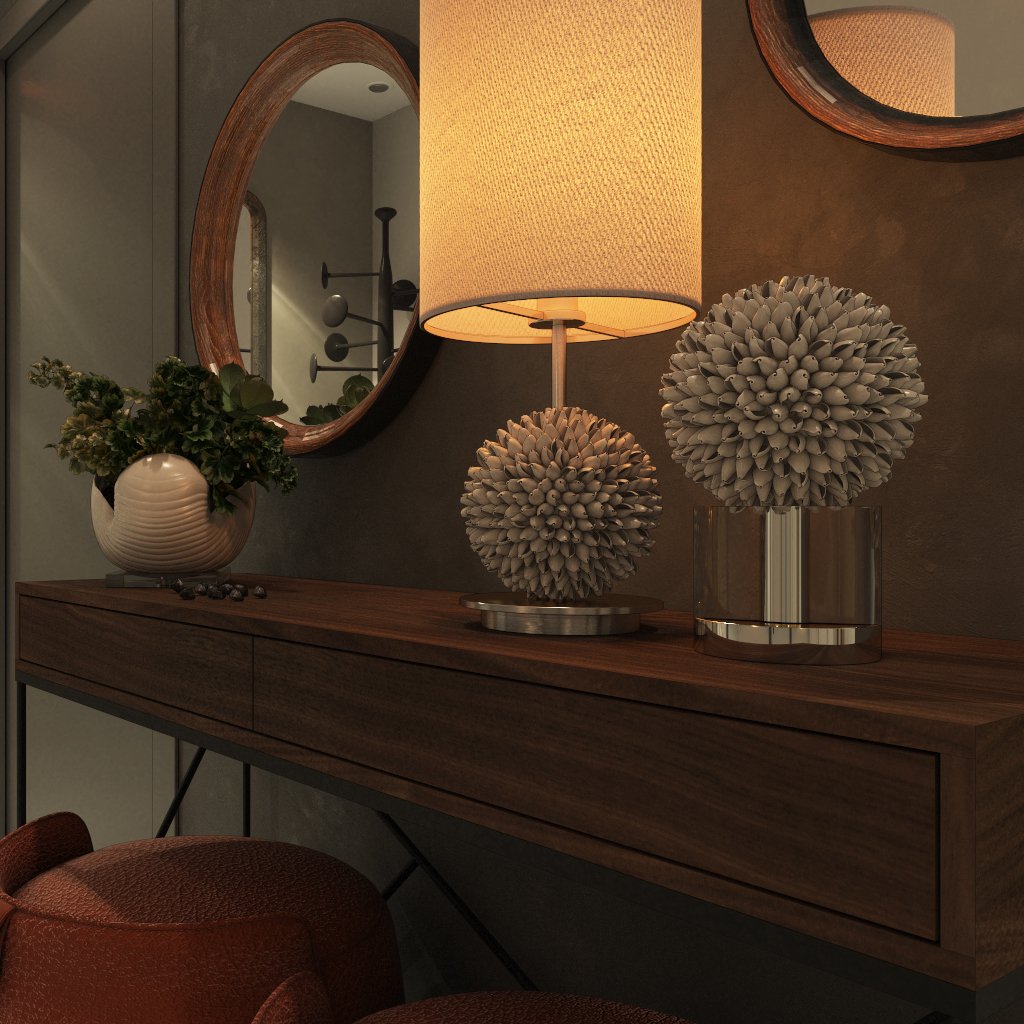 Консоль деревянная с ящиками и металлическими ножками американский орех Prince line box black INTELLIGENT DESIGN  260997 Орех;коричневый  - Вид №2