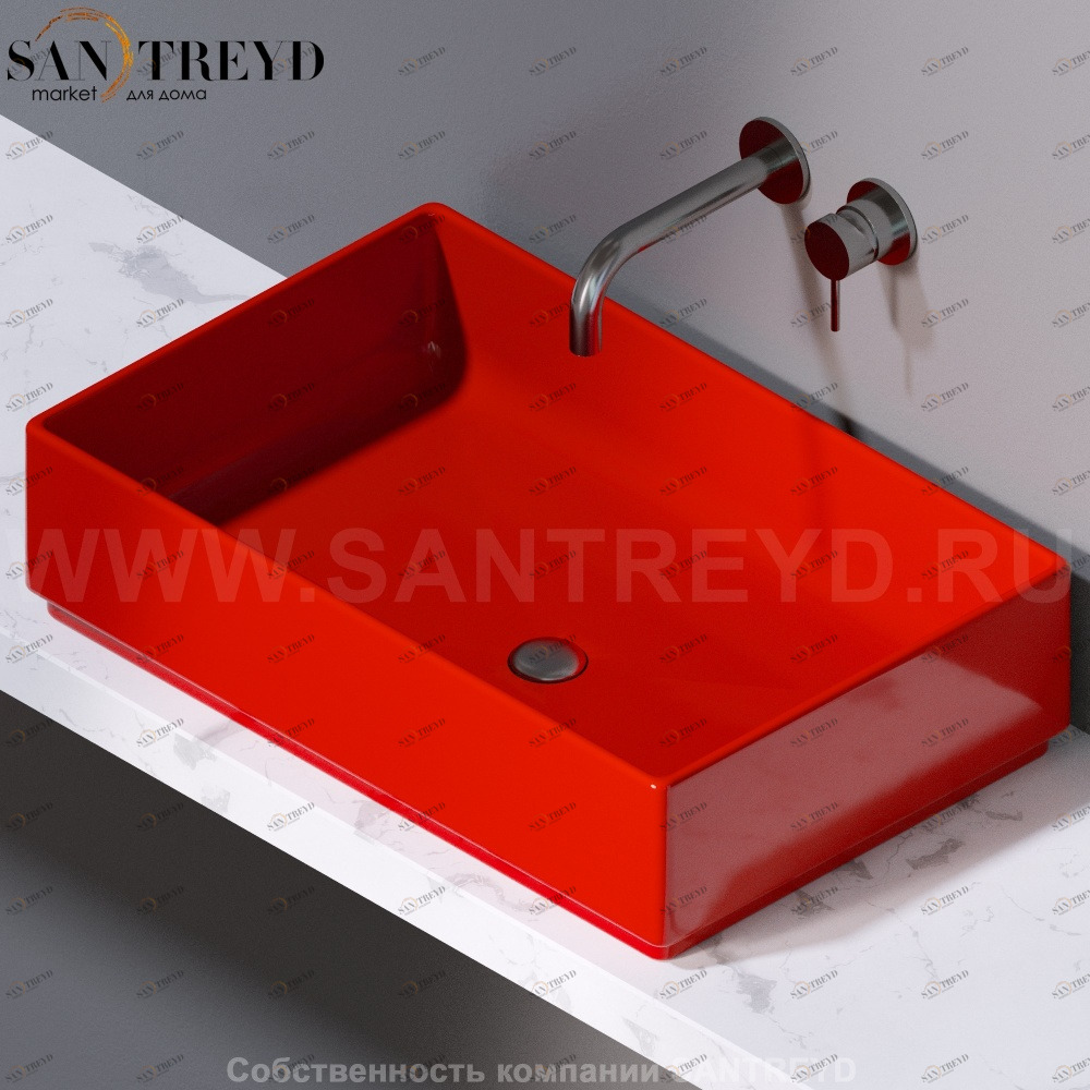 L620125 Накладная раковина на столешницу  прямоугольная A. e T. Italia Fly AeT ITALIA